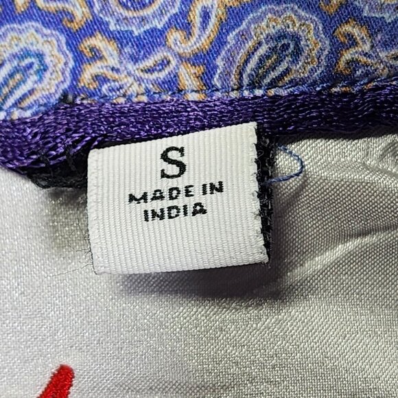 Robert Graham Mens Purple Paisley Long Sleeve Button-Down Shirt, Men's Small - Picture 6 of 13